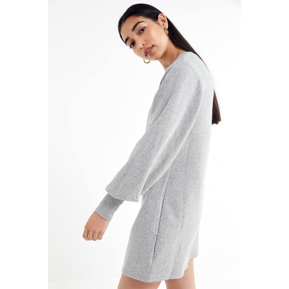 Urban Outfitters Alanna Crew-Neck Sweatshirt Dress XS Gray - Picture 8 of 10
